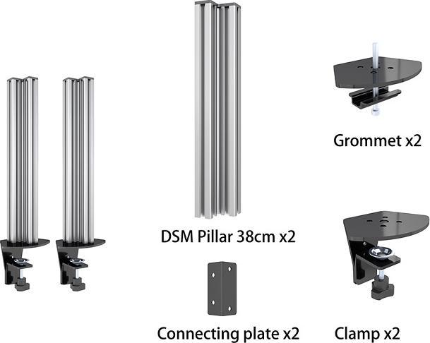 Image du produit Multibrackets Profilé en aluminium, système de support de moniteur Pro