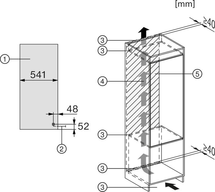 Actual product image Miele K 7315 E - Inbouw koelkast (204 l)