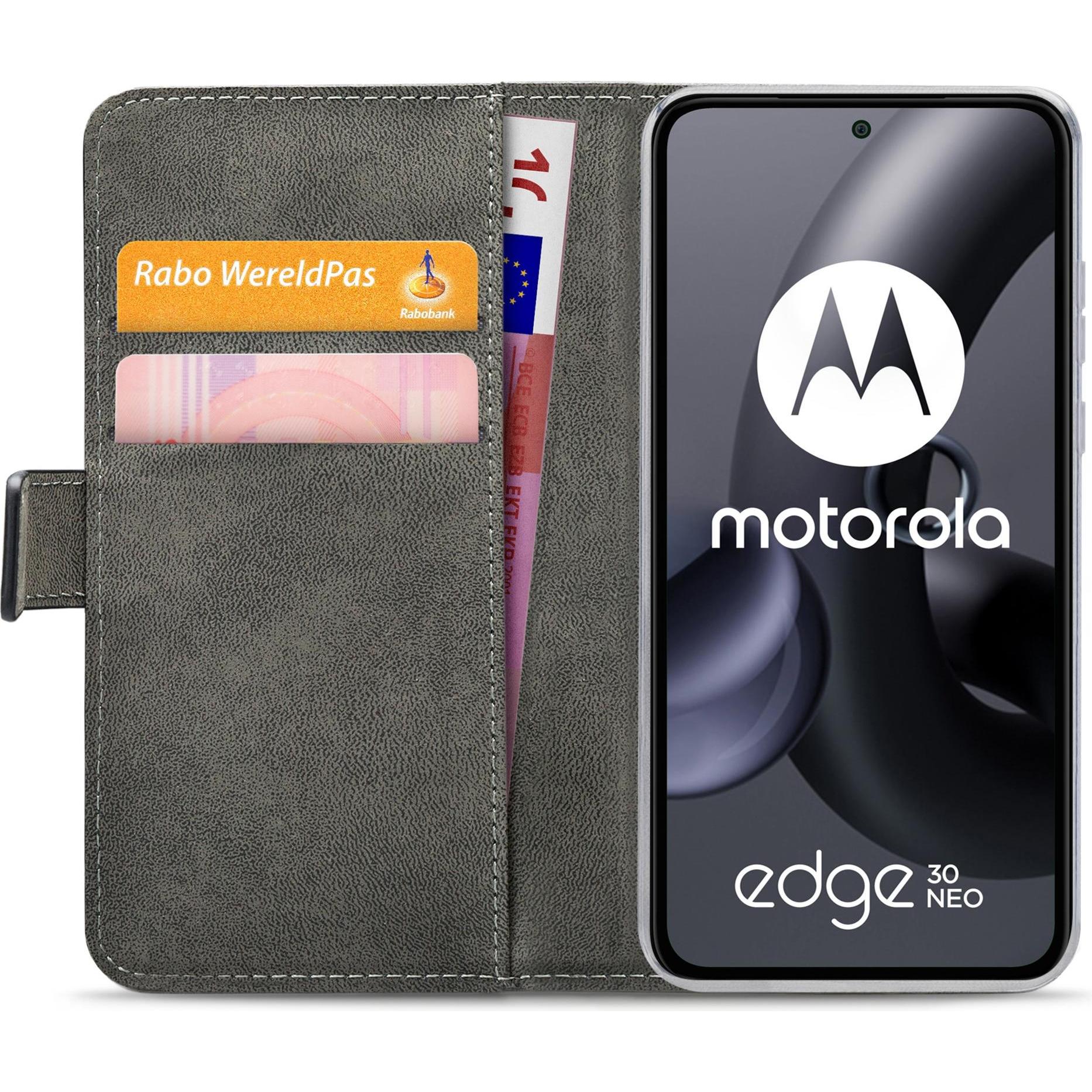 Thumbnail - Mobilize Klassische Gelly-Geldbörse (Motorola Edge 30 Neo), Smartphone Hülle, Schwarz