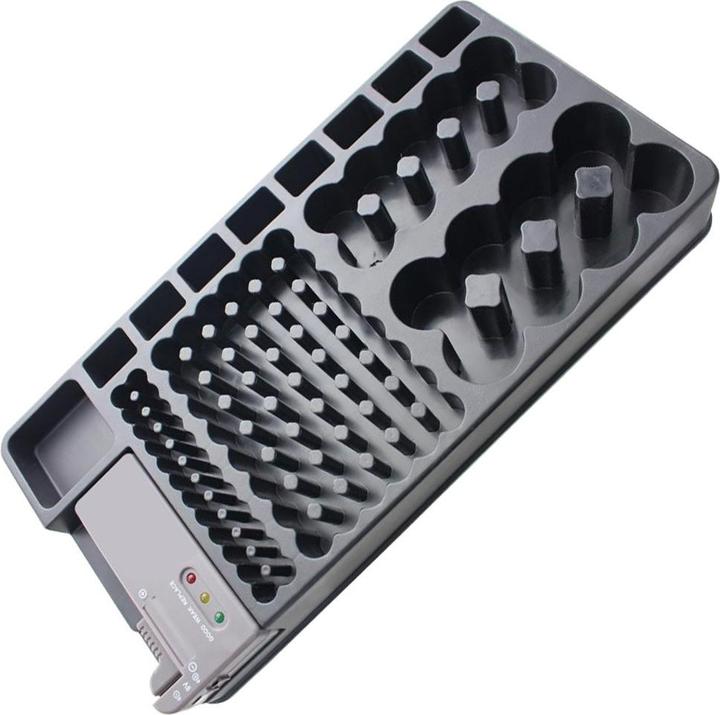 Actual product image AccuCell 2in1 Battery Organiser, Universal Battery Box for 1-110 Battery or Batteries