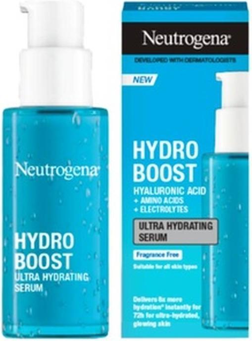 Neutrogena Hydro Boost Ultra Moisturizing Serum 30ml mit Hyaluronsäure, Aminosäuren und Elektrol (30 ml)