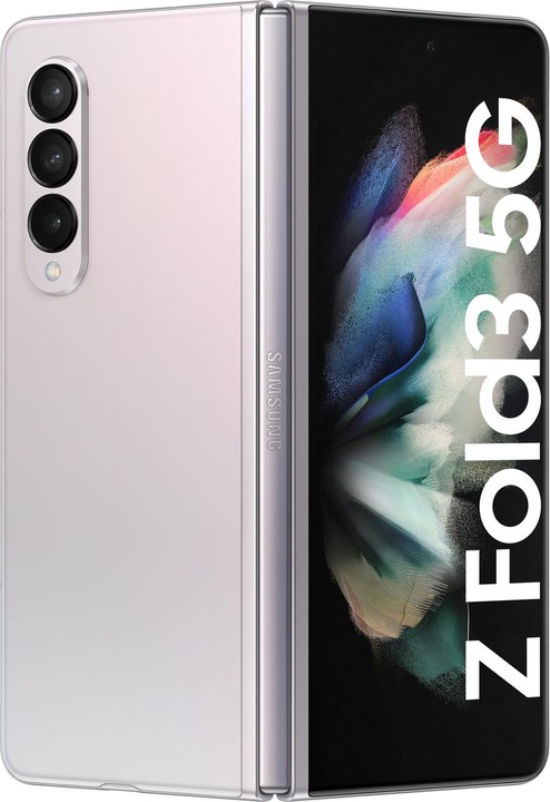 Actual product image Samsung Galaxy Z Fold3 5G EU (256 GB, Phantom silver, 7.60", SIM + eSIM, 12 Mpx, 5G)