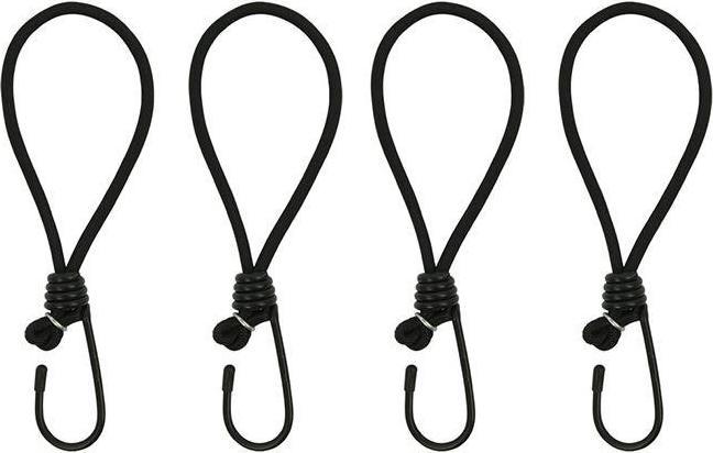 Image du produit ProPlus Tendeur de tente élastique noir avec crochet 4 pièces sous blister