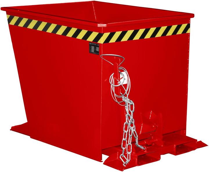 eurokraft pro Contenitore ribaltabile per carrelli, capacità 0,55 m³, rosso RAL 3000. (550 l)