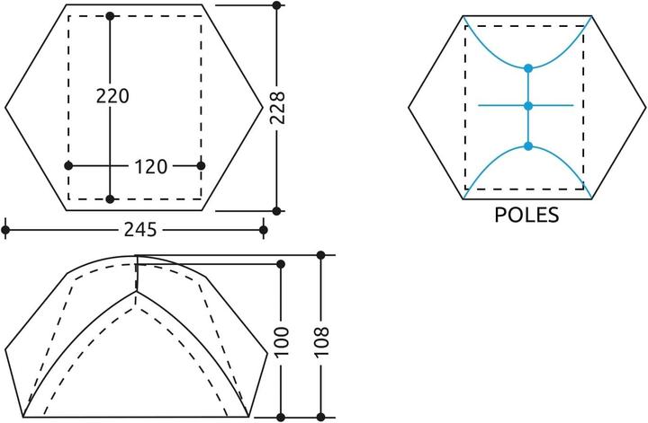 Actual product image Camp Minima 2 Evo (Dome tent, 2 persons)