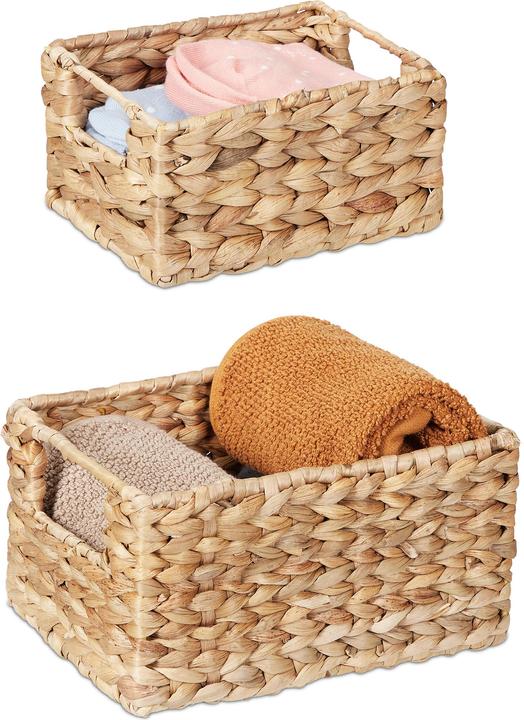Actual product image Relaxdays 2x storage baskets (15.50 cm, 2x)
