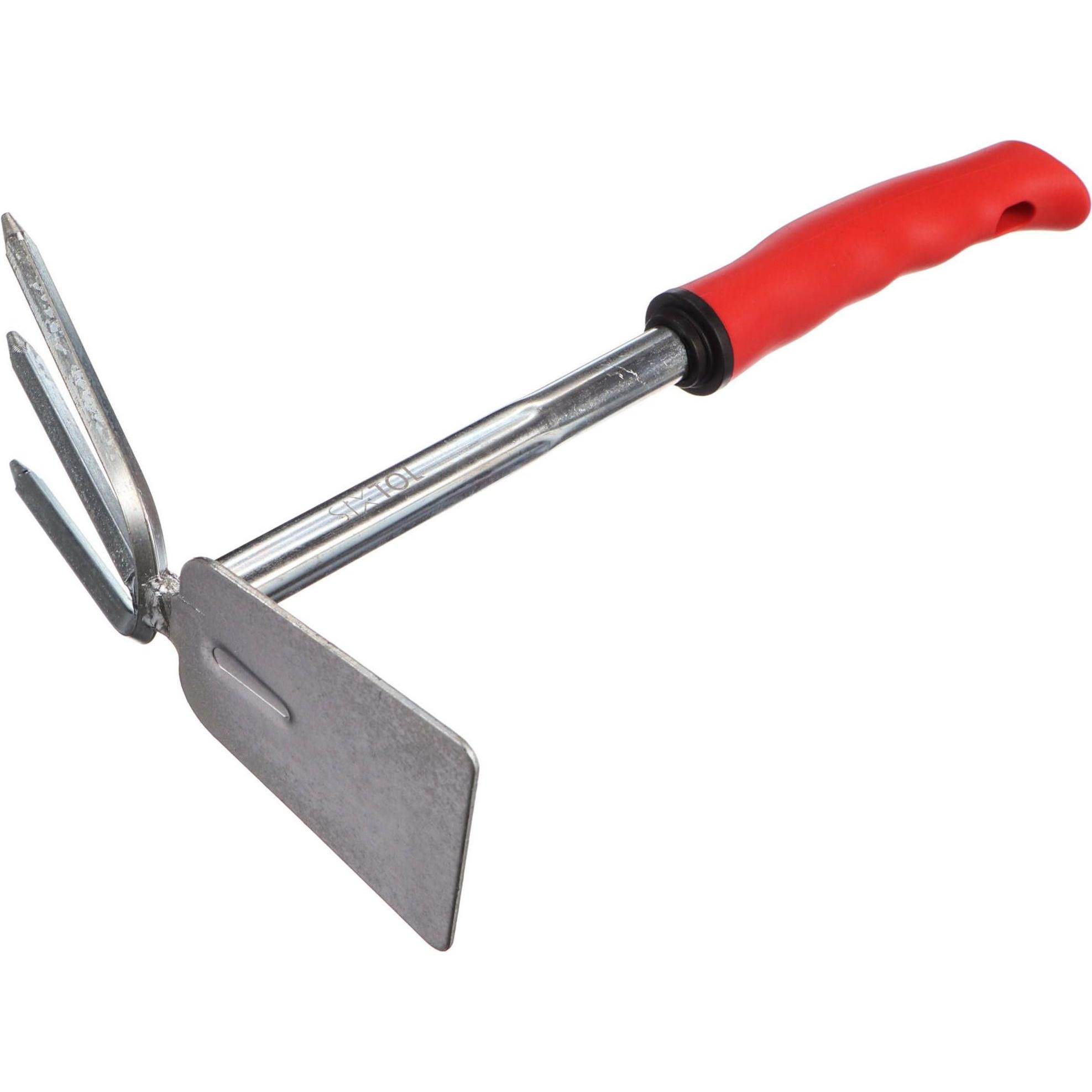 Sixtol, Utensile giardinaggio, Zappetta da giardino con coltivatore, lunghezza 290 mm, manico ergonomico