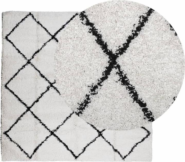Actual product image vidaXL Shaggy high pile modern carpet (160 x 160 cm)