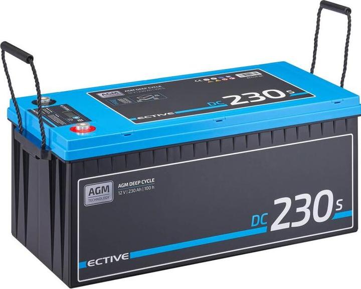 Image du produit Ective Batterie d'alimentation AGM Deep Cycle 12V 230Ah avec écran pour camping-car (12 V, 230 Ah)