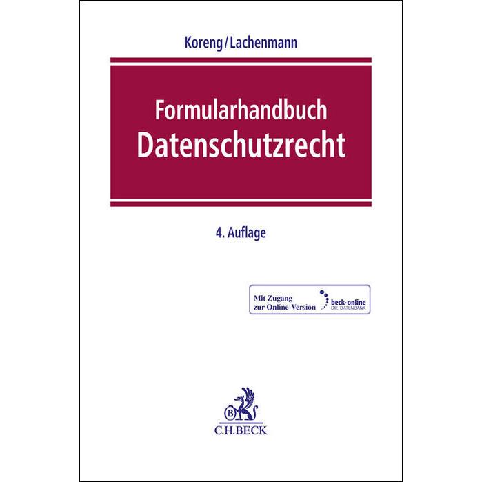 Beck C.H. Formularhandbuch Datenschutzrecht (53556096)