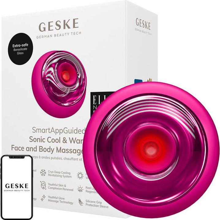 Geske Sonic Cool & Warm Face & Body Massager 9in1 (magenta)