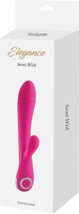 Image du produit Toyz4lovers Vibromasseur en silicone avec stimulateur rose rechargeable