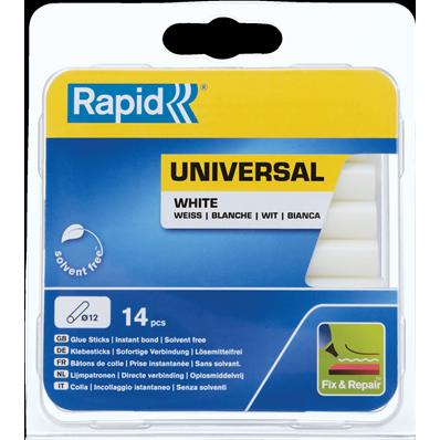Thumbnail - Rapid, Heisskleber, Universal weisse Klebesticks Ø12x94mm 14 Stück