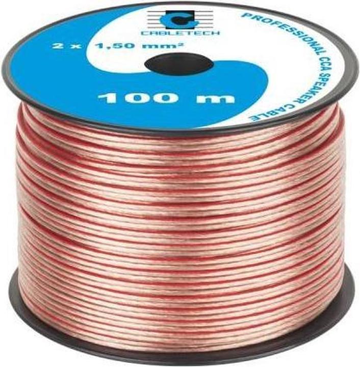 Cabletech CCA 1.5 mm speaker cable (100 m, 1.50 mm²)