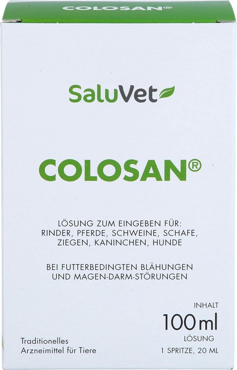 Produktbild Colosan Dr. Schaette Lösung bei futterbedingten Blähungen und Magen-Darm-Störungen für Rinder, Pferd (100 ml)
