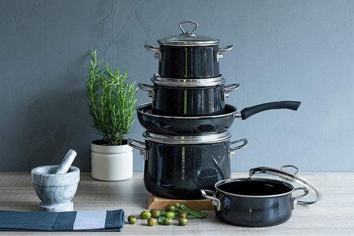 Produktbild Riess Emailset 5-teilig (Kochtopf, Emaille, Stahl, 28 x 51.10 cm)