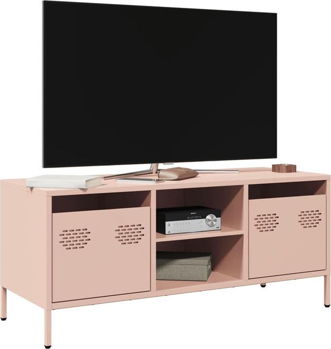 Actual product image VidaXL TV cabinet TV table TV cabinet lowboard TV furniture pink steel