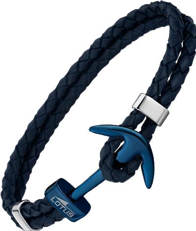 Produktbild Lotus Style - Leather bracelet with anchor LS1832-2 / A (M)