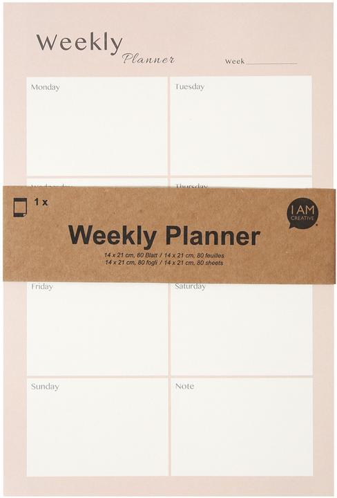 I Am Creative Wochenplaner (14 x 21 cm, Kein Einband, Englisch)