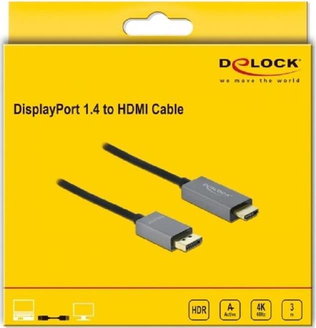 Produktbild Delock DisplayPort — HDMI (Typ A) (3 m)