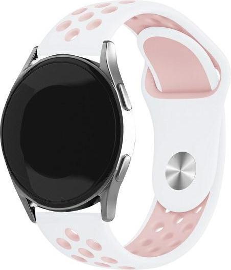 Produktbild Beline pasek Watch 20mm Sport Silicone biało-różowy white/pink box (20 mm, Kunststoff, Silikon)