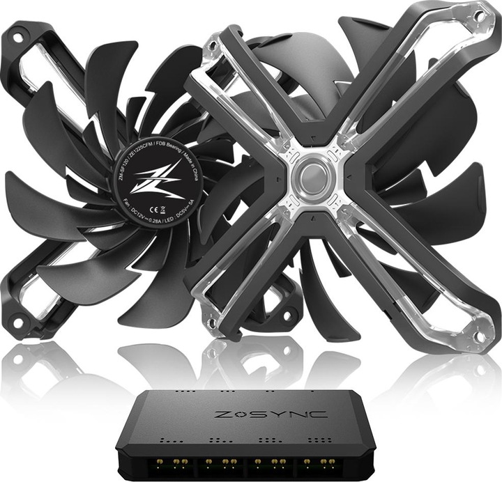 Produktbild Zalman 120mm ZM-SF120A3 ARGB Triple Pack inkl. Controller (120 mm, 3 x)