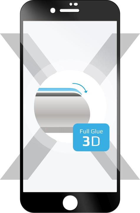 Image du produit Fixed Verre trempé 3D pour Apple iPhone 6/6S/7/8/SE (2020/2022), noir (1 pièce(s), Apple iPhone 6)