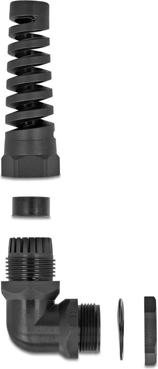 Actual product image Delock Cable gland with strain relief 90° angled PG (1 pcs.)