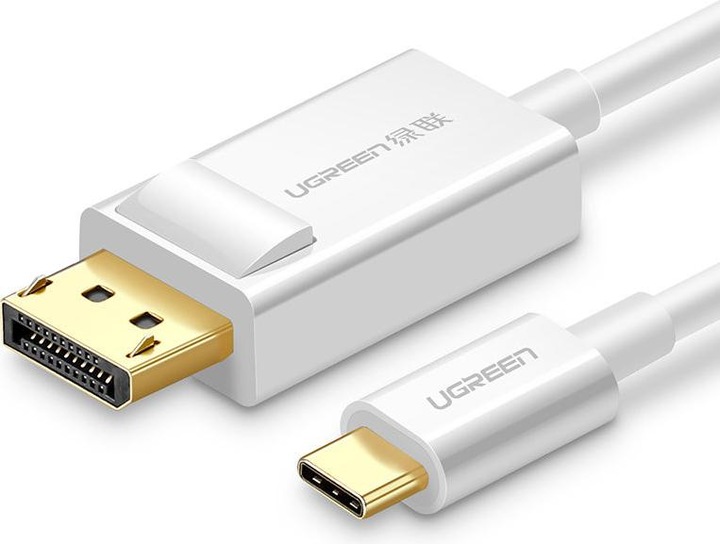 Actual product image Ugreen Cable USB USB-C - DisplayPort 1.5 m Biały (6957303844203) (1.50 m, USB Type C)