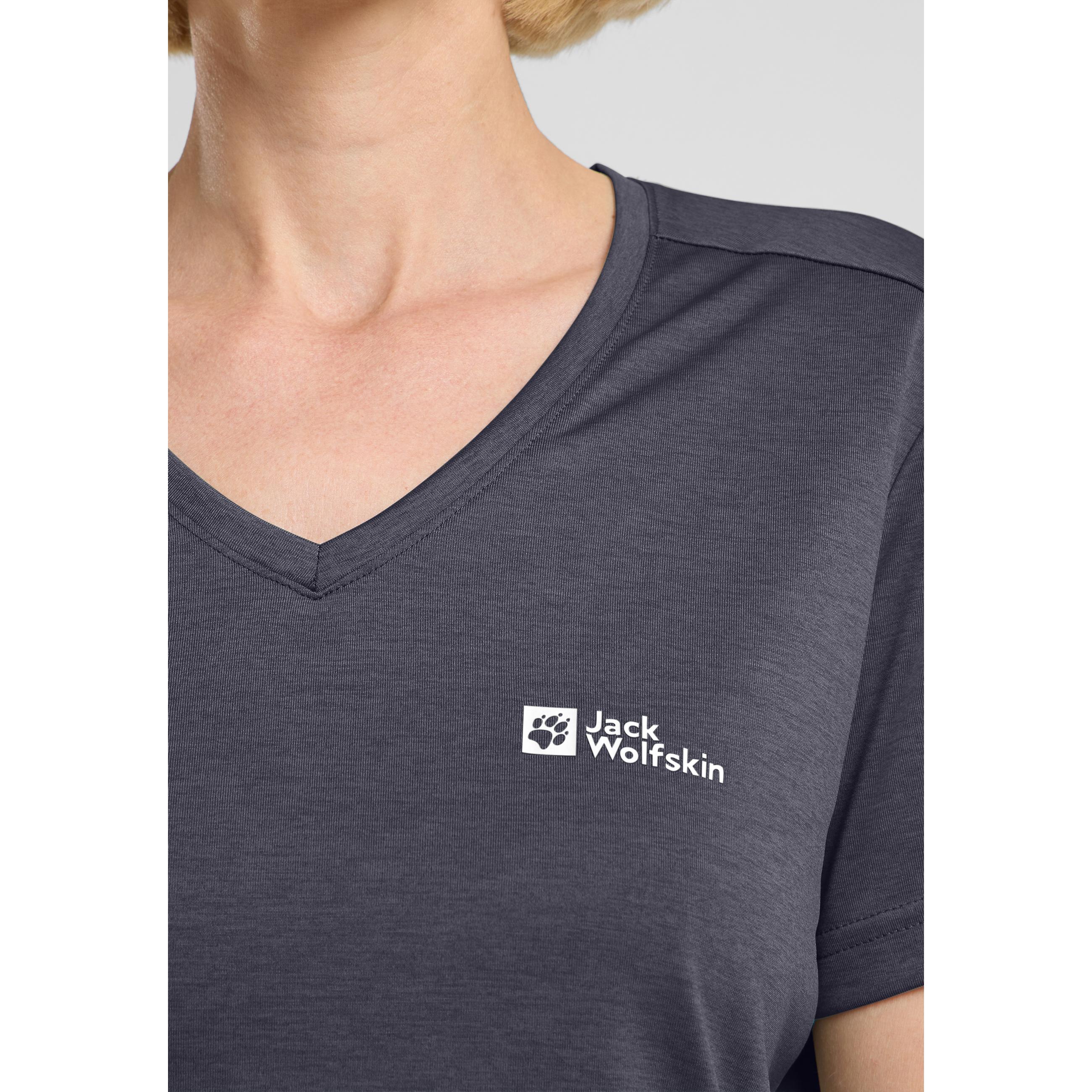 Thumbnail - Jack Wolfskin, Damen, Sportshirt, Crosstrail T Women (S), Grau, S