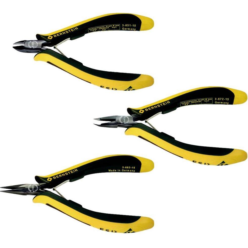 Bernstein, Pinza, Tools for Electronics 3-960-ES ESD Zangen-Set 3teilig