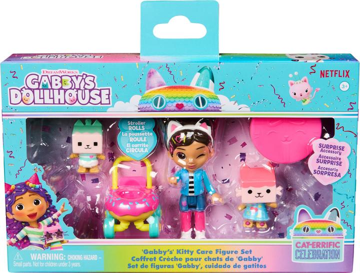 Gabby's Dollhouse Kitty Care Figure Set