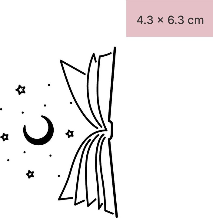 Image du produit minink Tatouage temporaire - Livre ouvert avec la lune