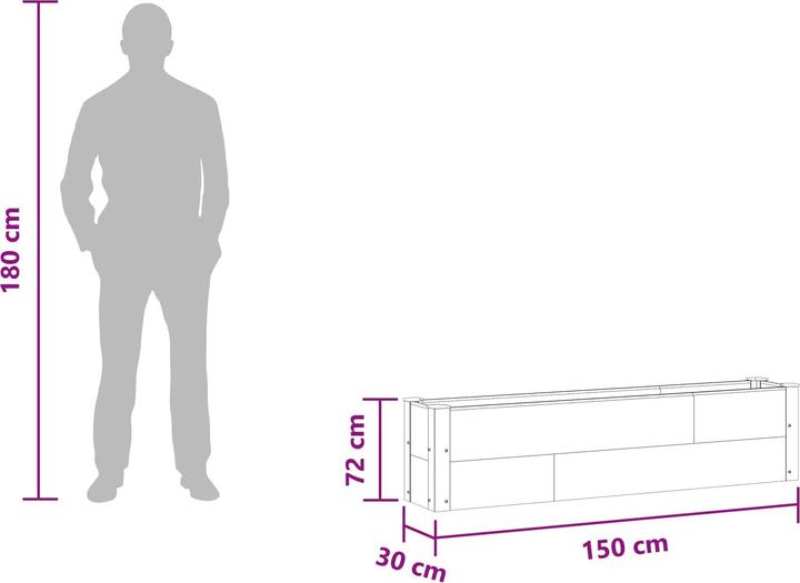 Produktbild vidaXL Garten Pflanzkasten