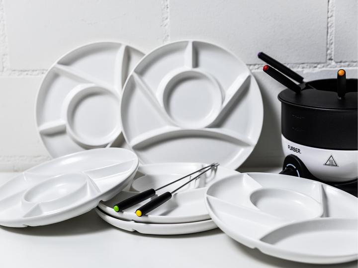 Produktbild Cocon Fondueteller 6 Stück Weiss matt