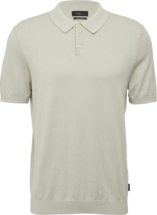 Produktbild s.Oliver Strickpullover Weiches Strick-Poloshirt aus Baumwoll-Seidenmix (S)