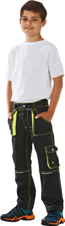 Image du produit Planam Pantalon à taille enfant Junior taille 110/116 anthracite/jaune (110)