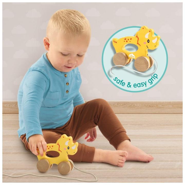 Actual product image Ses Nachziehtier Triceratops 2 in 1 aus Holz