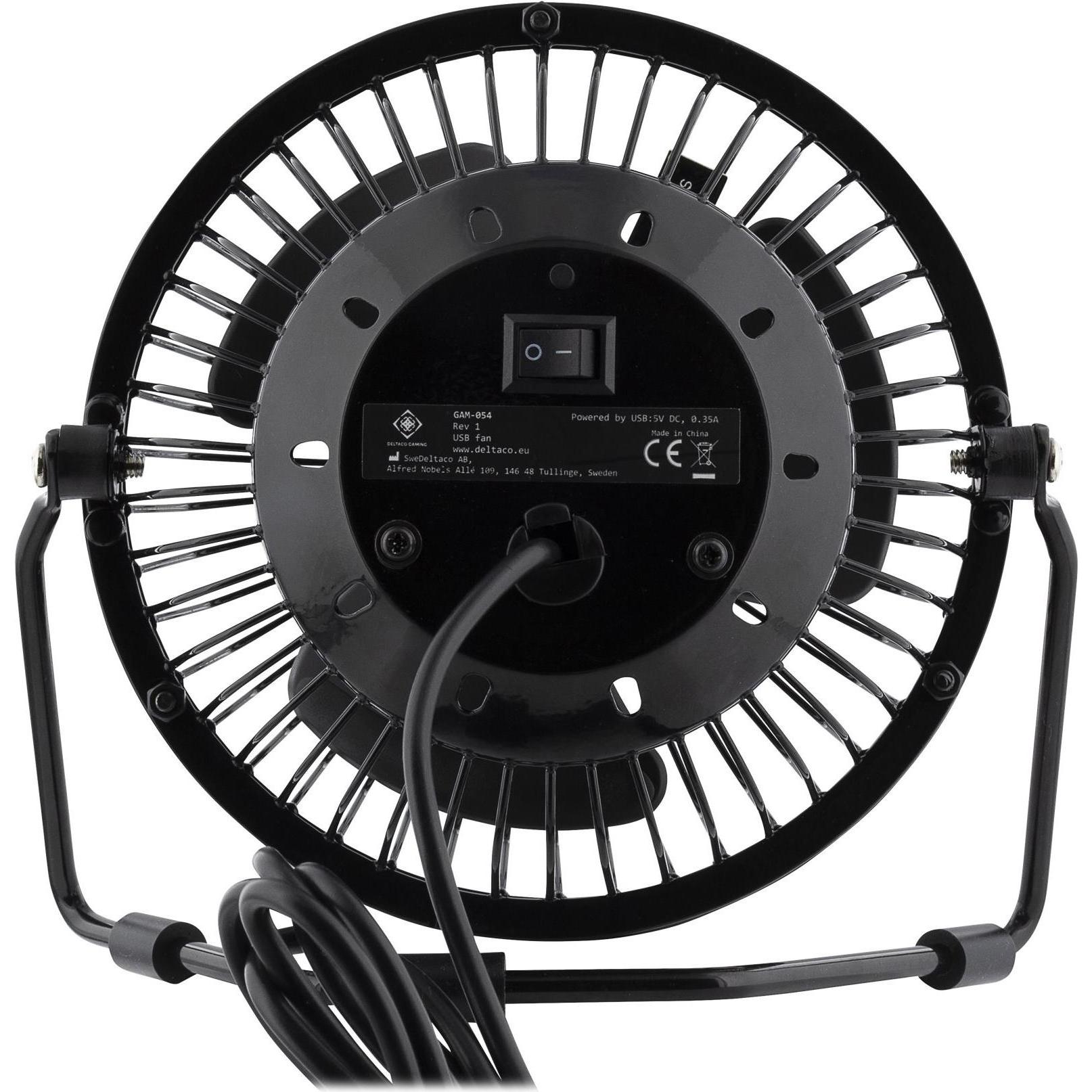 Thumbnail - Deltaco Tischventilator, Ventilator, Schwarz