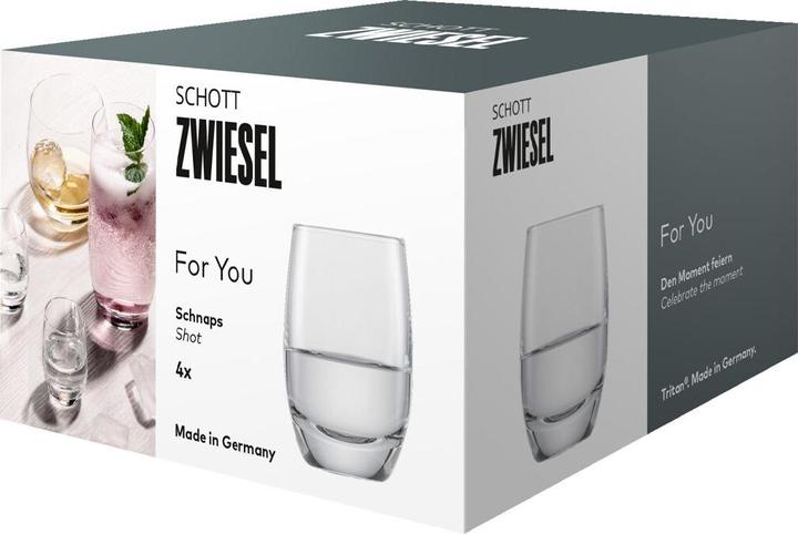 Produktbild Schott Zwiesel Schnapsglas FOR YOU (0.75 dl, 4 x, Schnapsgläser + Shotgläser)