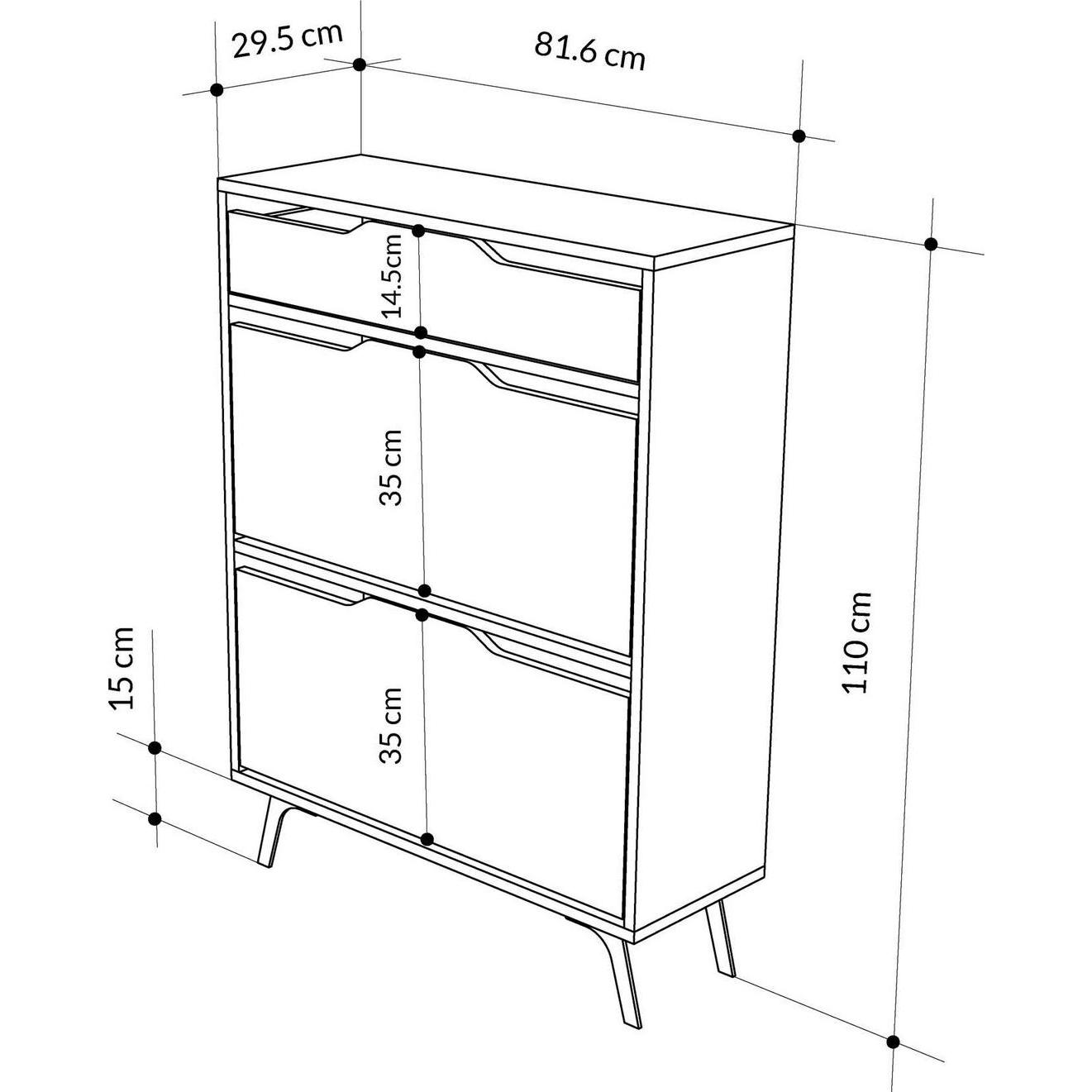 Thumbnail - Skye Decor, Schuhschrank, Astat (81.6 x 29.5 x 110 cm)