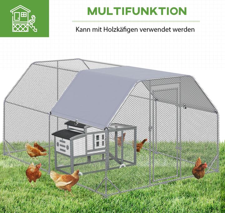 Immagine prodotto PawHut Pollaio con parasole