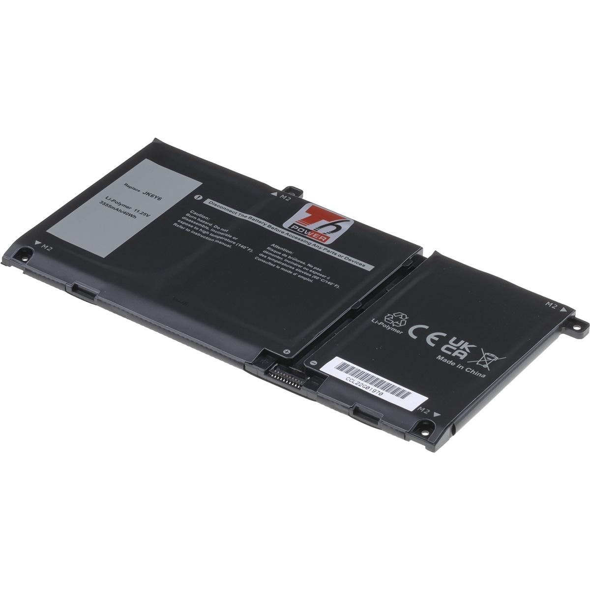 Dell Baterie T6 Power Latitude 3410, 3510, Inspiron 5501, Vostro 5401,,, 3cell, Li-pol (3 Zellen, 35