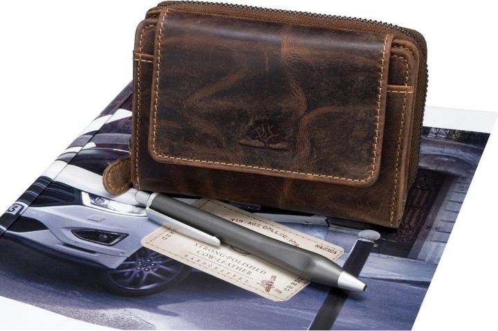 Actual product image Greenburry Wallet Vintage 1670 zip combination wallet