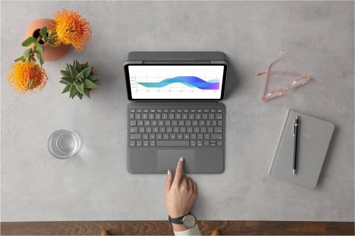 Actual product image Logitech Folio Touch (FR, iPad Air 2020 (4. Gen))