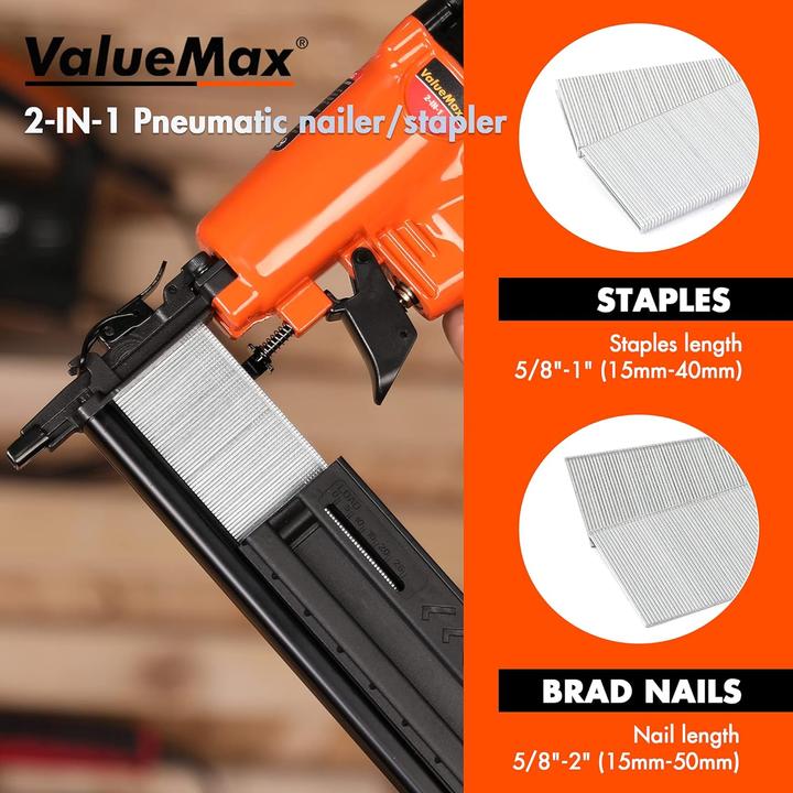 Actual product image ValueMax 2 in 1 pneumatic nailer (incl. accessories)