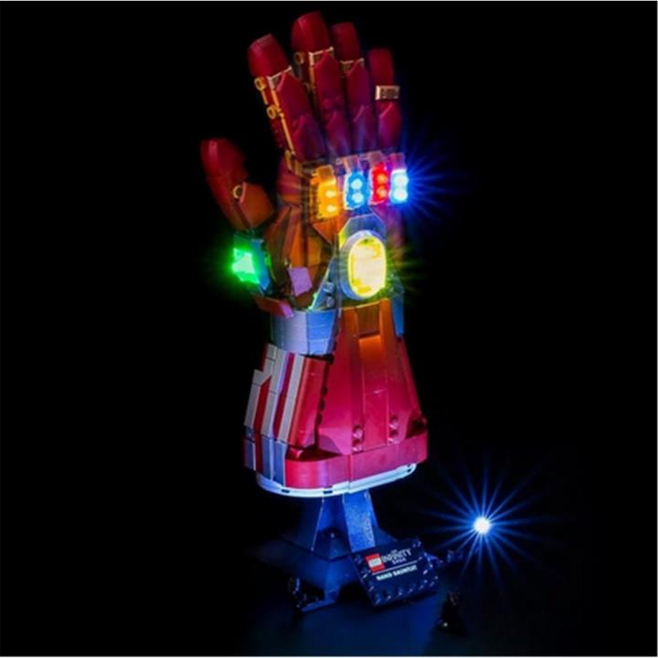 Light my bricks LED Licht Set für LEGO® 76223 Iron Mans Nano Handschuh