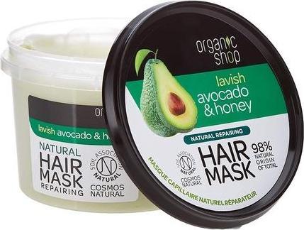 Immagine prodotto Organic Shop Maschera rivitalizzante per capelli Avocado e Miele 250ml (250 ml)