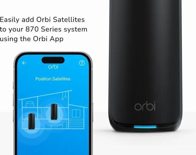 Actual product image Netgear Orbi 870 Series Mesh Satellite