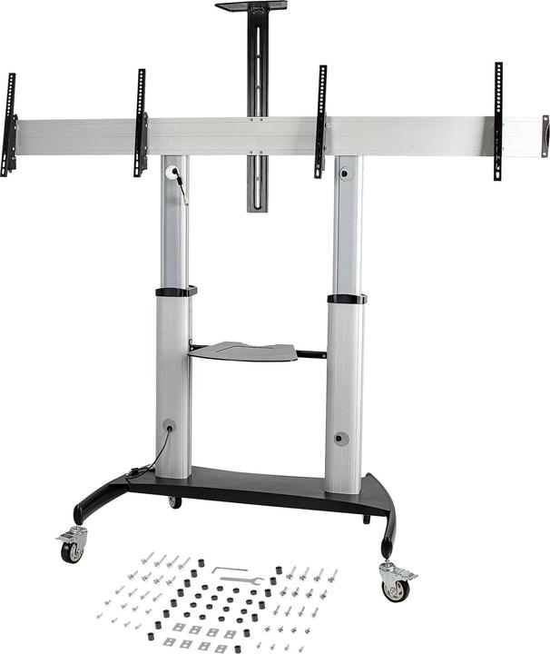 Produktbild StarTech com STNDMTVDUO, 94 cm (37 Zoll), 152,4 cm (60 Zoll), 200 x 200 mm, 600 x 400 mm, -10 - 5° (50 kg, 37" - 60")